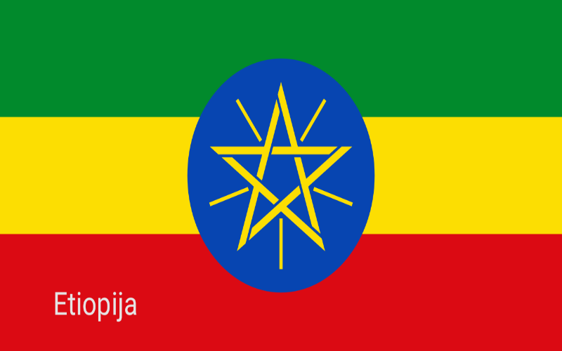 Zastave svijeta - Etiopija 
