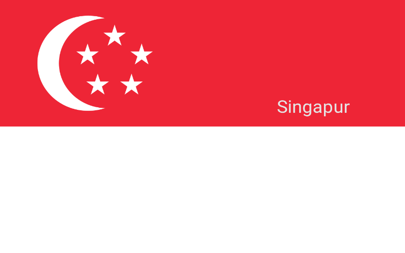 Zastave svijeta - Singapur 