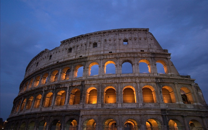 Glavni gradovi Europe Rim i Koloseum 