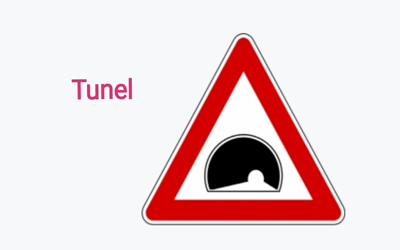 Znak opasnosti za tunel