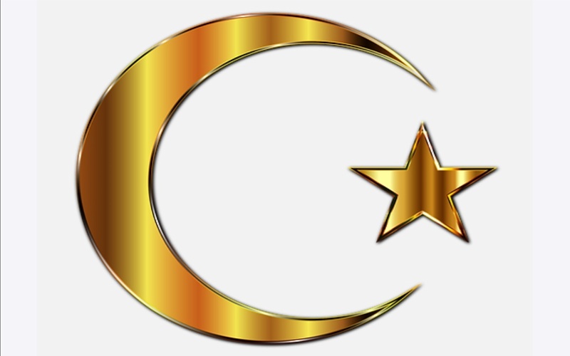 Vjerski nakit islama polumjesec i zvijezda 